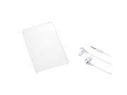 eForCity T Clear Phone Back Protector Cover White Silver Stereo Headset compatible with Kindle Fire