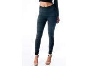 SoHo Tribal Patterned Fit Leggings One Size Charcoal