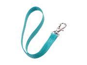 eForCity Blue Leather Hand Wrist Lanyard Strap w Metal Lobster Clip 7.5 inch 5 Piece