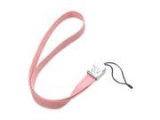 eForCity Pink Leather Hand Wrist Lanyard Strap 7.5 inch 5 Piece