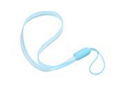 eForCity Baby Blue TPU Rubber Hand Wrist Lanyard Strap 7.5 inch 5 Piece