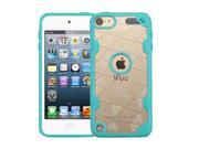 Apple iPod Touch 5th Gen 6th Gen Case eForCity Crystal PC TPU Rubber Case Cover For Apple iPod Touch 5th Gen 6th Gen Clear Teal