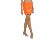 SoHo Junior Layered Mini Skirt One Size Fits All Orange