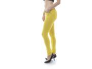 SoHo Junior Moleton Skinny French Terry Pants Small Size S Yellow