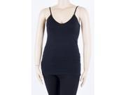 SoHo V Neck Camisole Top Plus Size One Size Fits All Black