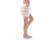 SoHo Girls Crochet Tier Shorts Size 4 6 Years Cream