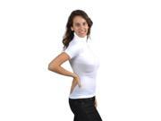 SoHo Junior Turtleneck Short Sleeve Top One Size Fits All White