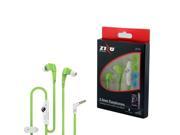 eForCity 3.5mm JV19 Stereo Hands free Earbuds w Mic For HTC One M9 M8 iPhone iPod Samsung Galaxy S6 S5 S4 MP3 Tablet Neon Green