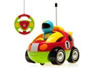 Cartoon Race Car Radio Control R C Toy for Toddlers Red