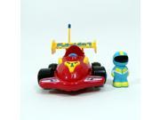 4 Cartoon Remote Control R C Formula Race Car Toy for Toddlers Red