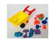 10 Piece Beach Sand Toys Set Trolley Bucket Hand Tools Rake Shovel Sand Molds