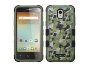 Alcatel One Touch Elevate Case eForCity Tuff Camouflage Dual Layer [Shock Absorbing] Protection Hybrid Rubberized Hard PC Silicone Case Cover for Alcatel One