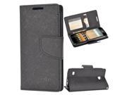 Huawei Union Case eForCity Stand Folio Flip Leather [Card Slot] Wallet Flap Pouch Case Cover for Huawei Union Black