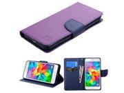 Samsung Galaxy Grand Prime Case eForCity Stand Folio Flip Leather [Card Slot] Wallet Flap Pouch Case Cover for Samsung Galaxy Grand Prime Purple Blue