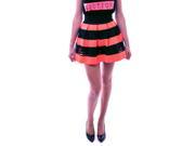 SoHo Women Pleated Bandage Skirt Size Medium M Black Coral