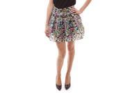 SoHo Women Orchid Multi Pleated Bandage Skirt Size Small S Colorful