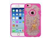 Apple iPhone 6 6S 4.7 inch Case eForCity 3D Wintersweet Crystal Hard Snap in Case Cover With Diamond For Apple iPhone 6 6S 4.7 inch Clear Hot Pink