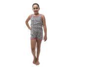 SoHo Girl s Aztec Print Romper Shorts Size Large L Black White