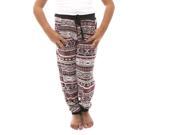 SoHo Girl s Tribal Print Jogger Pants Size Medium M Red