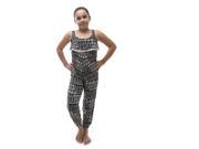SoHo Girl s Aztec Print Pants Jumpsuit Size Medium M Black White