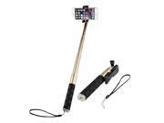 eForCity Extendable Portable Handheld Selfie Stick Champagne Gold