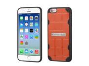 Apple iPhone 6 6s Case eForCity Stand PC TPU Rubber Case Cover Compatible With Apple iPhone 6 6s Orange Black