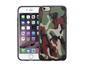 Apple iPhone 6 Plus 6s Plus Case eForCity Camouflage PC TPU Rubber Case Cover Compatible With Apple iPhone 6 Plus 6s Plus Green Brown