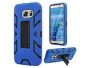 Samsung Galaxy S7 Case eForCity Dual Layer [Shock Absorbing] Protection Hybrid Stand Rubber Silicone PC Case Cover Compatible With Samsung Galaxy S7 Blue
