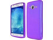 Samsung Galaxy J7 2016 Case eForCity Frosted TPU Rubber Candy Skin Case Cover Compatible With Samsung Galaxy J7 2016 Purple