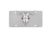 Pilot Automotive Bull Head 3D License Plate Stainless Steel