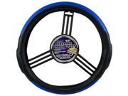 Pilot Automotive Racing Style Comfort Grip Car Auto Steering Wheel Cover Blue Black