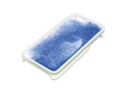 Apple iPhone 5 5S SE Case Pilot Automotive Glitter Protective Liquid Case Blue Glitter with White Borders Compatible With Apple iPhone 5 5s