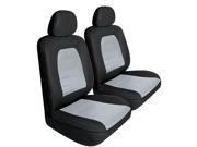 Pilot Automotive 6 piece Set Super Sport Synthetic Leather Car Auto Seat Cover Black
