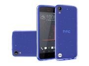 eForCity HTC Desire 530 Case eForCity Frosted TPU Rubber Candy Skin Case Cover Compatible With HTC Desire 530 Blue