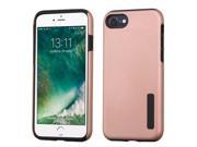 Apple iPhone 7 Case Cover eForCity Dual Layer Hybrid Rubberized Hard PC Silicone Case Cover Compatible With Apple iPhone 7 Rose Gold Black