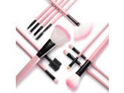 Zodaca 12 piece Makeup Brushes Set Powder Foundation Eyeshadow Eyeliner Brush Kit with Pink Case Bag