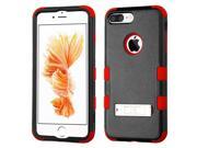 Apple iPhone 7 Plus Case Cover eForCity Dual Layer Hybrid Stand Rubberized Hard PC Silicone Case Cover Compatible With Apple iPhone 7 Plus Black Red