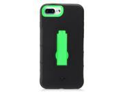 Apple iPhone 7 Plus Case Cover eForCity Symbiosis Dual Layer Hybrid Stand Rubber Silicone PC Case Cover Compatible With Apple iPhone 7 Plus Black Green