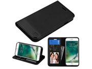 Apple iPhone 7 Case Cover eForCity Stand Folio Flip Leather Wallet Flap Pouch Case Cover Compatible With Apple iPhone 7 Black