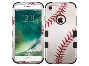 Apple iPhone 7 Case Cover eForCity Tuff Baseball Dual Layer Hybrid Rubberized Hard PC Silicone Case Cover Compatible With Apple iPhone 7 White Red