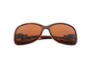 Zodaca 59mm Polarized Rhinestone Arm Sunglasses Eyewear Dark Brown 100% UV Protection UV400