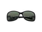 Zodaca 59mm Polarized Rhinestone Arm Sunglasses Eyewear Black 100% UV Protection UV400