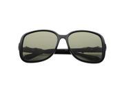 Zodaca Polarized Sunglasses with 57mm Lens Rhinestone Arm 100% UV Protection UV400 Black