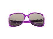 Zodaca Polarized Sunglasses with 57mm Lens Rhinestone Arm 100% UV Protection UV400 Purple