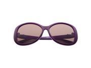 Zodaca 58mm Polarized Rhinestone Arm Sunglasses Purple 100% UV Protection UV400