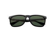 Zodaca Fashion Large 55mm Polarized Goggles Sunglasses Black Lenses 100% UV Protection UV400