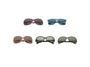 Zodaca 5 pcs Assorted Color Polarized 100% UV Protection UV400 Rhinestone Arm Sunglasses Eyewear