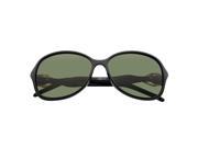 Zodaca Fashion Large 59mm Polarized Rhinestone Arm Sunglasses Black Lenses 100% UV Protection UV400
