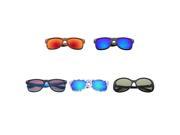 Zodaca 5 pcs 100% UV Protection UV400 Sunglasses Goggle Eyewear Assorted Color