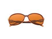 Zodaca Fashion Large 59mm Polarized Rhinestone Arm Sunglasses Dark Brown 100% UV Protection UV400